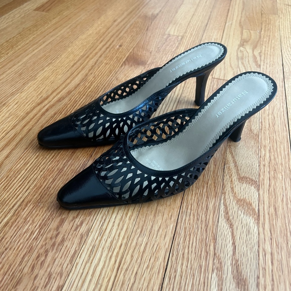 Naturalizer Black Cutout Heels